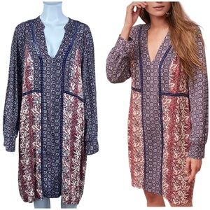Anthropologie Akemi Kin Madigan Tunic Dress Size XL Boho Cottagecore Peasant